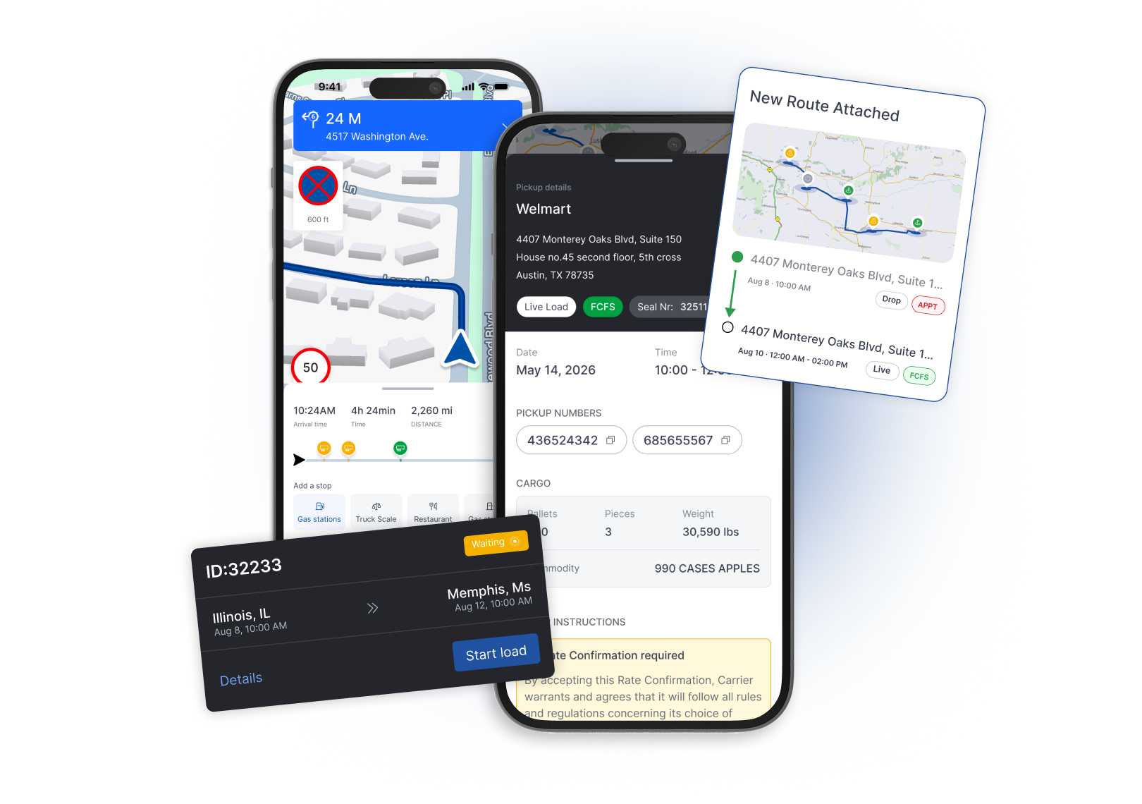 Truckin Give drivers a simple mobile app - Assigned loads, trip details, document upload, status updates, inspections and direct communication with the office - in one app.