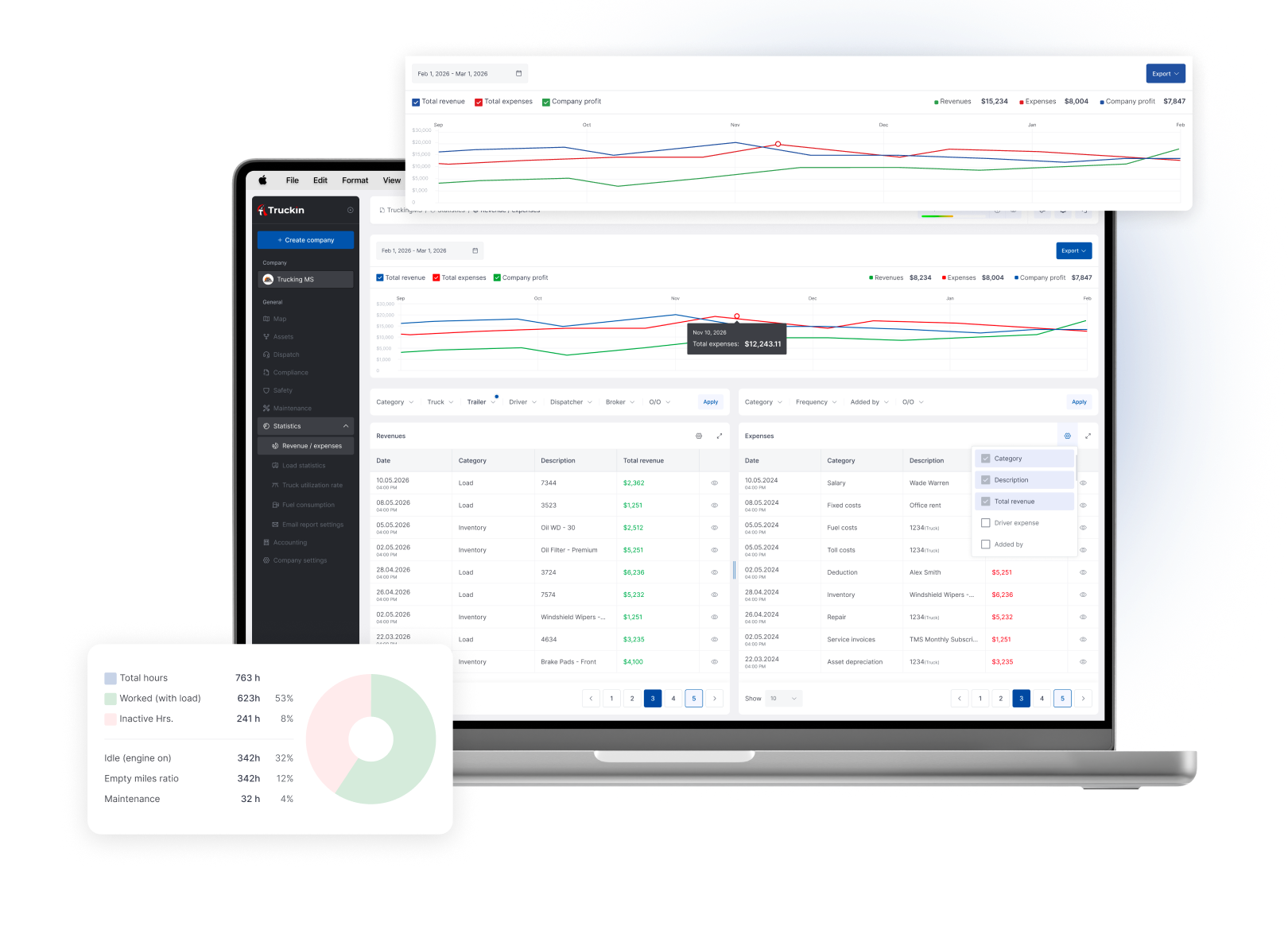 Truckin Truckin for Private Fleets - Control internal fleet operations, maintenance, compliance, driver workflows and reporting without relying on disconnected tools.